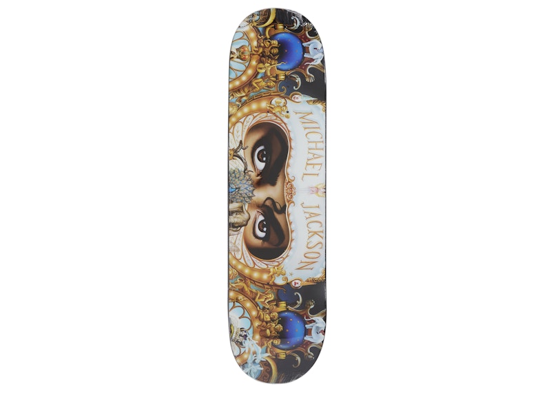 スケートボード Supreme Michael Jackson Skateboard Deck Supreme Michael Jackson Skateboard Deck White - SS17 - US