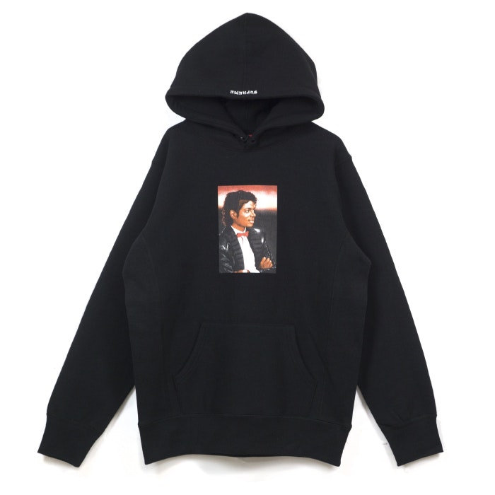 Supreme Michael Jackson Hooded Sweatshirt Black SS17 JP