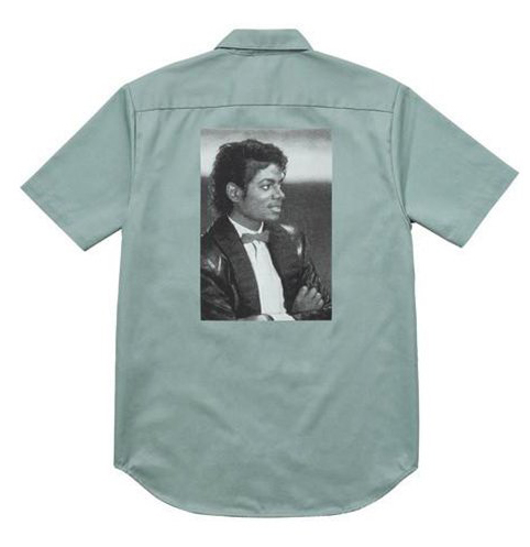 supreme Michael Jackson work shirts蔵人
