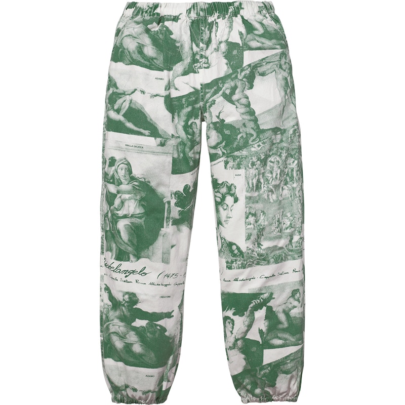 Supreme Michelangelo Pant Green Men's - FW17 - US