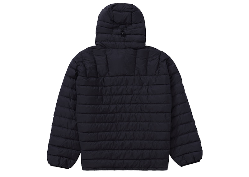 Supreme Micro Down Half Zip Hooded Pullover Black