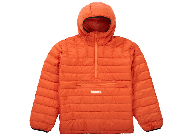 Supreme Micro Down Half Zip Hooded Pullover (FW21) Dark Orange 