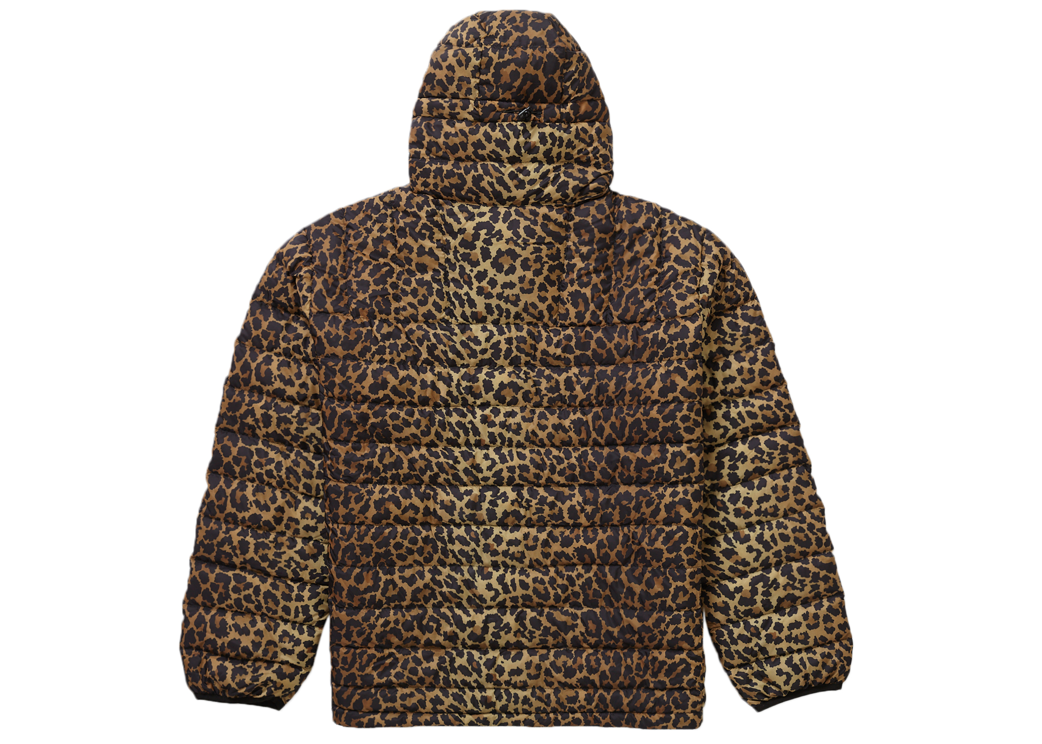 Supreme Micro Down Half Zip Hooded Pullover (FW21) Leopard Men's 