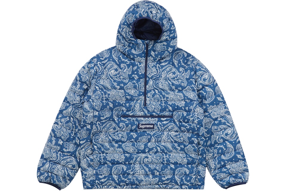 Supreme micro down half zip hooded pullover Clearance