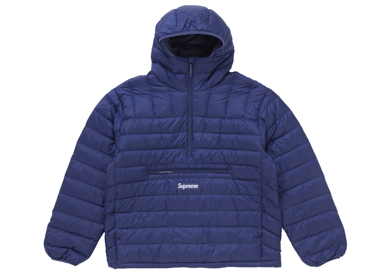 Supreme Micro Down Half Zip Hooded Pullover (FW24) Navy メンズ - FW24 - JP