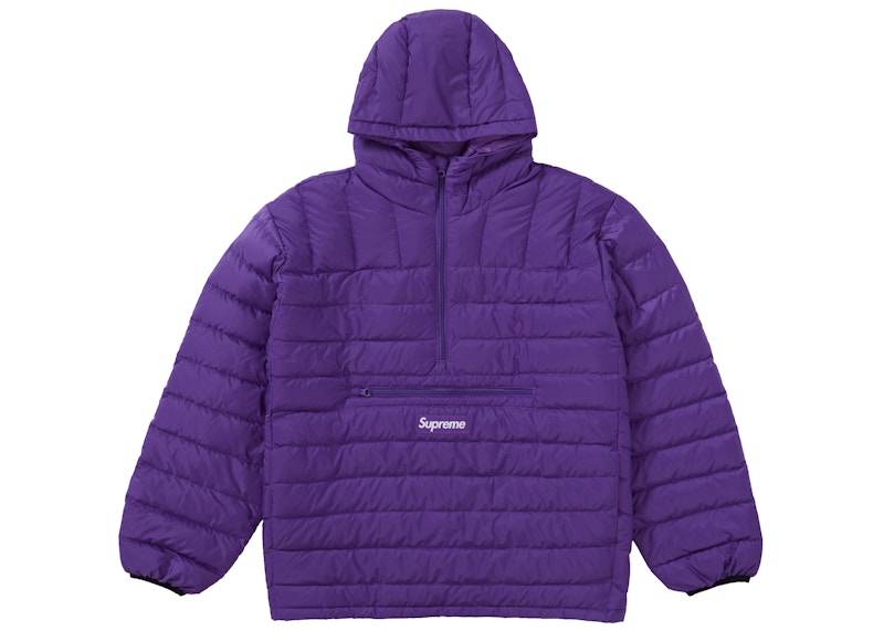 Supreme Micro Down Half Zip Hooded Pullover Purple Men's - FW20 - US