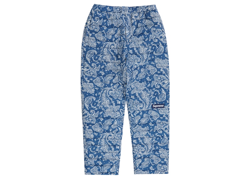 Aries Paisley Fleece Track Pants In Black