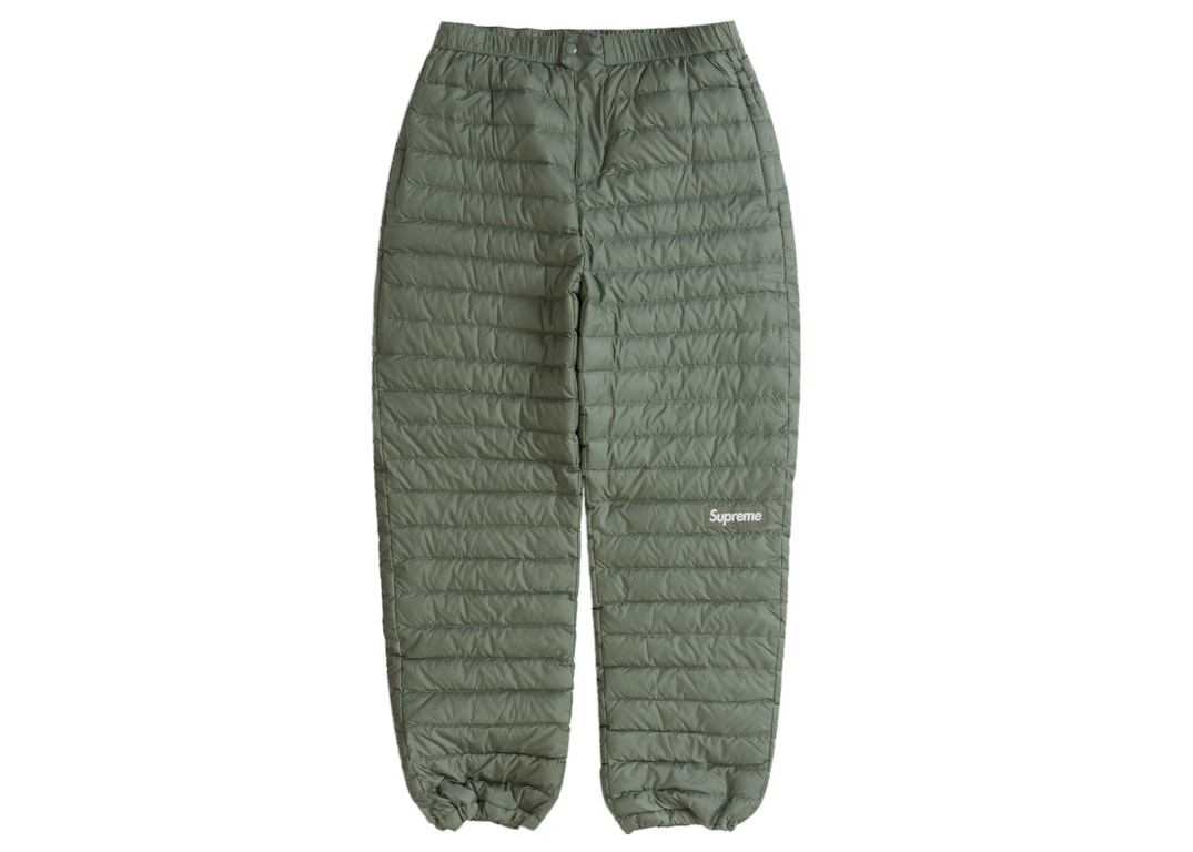 Pre-owned Supreme Micro Down Pant Olive