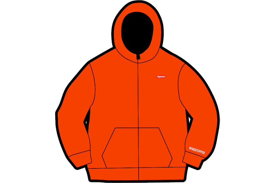 Orange supreme sweatshirt best sale