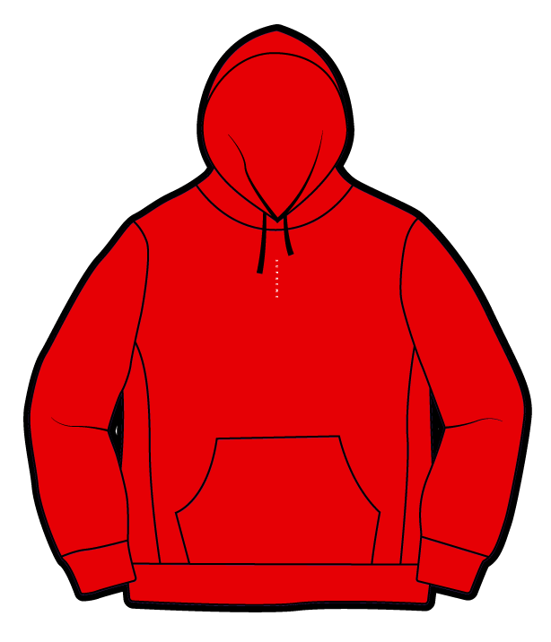 Supreme Micro Logo Hooded Sweatshirt Red