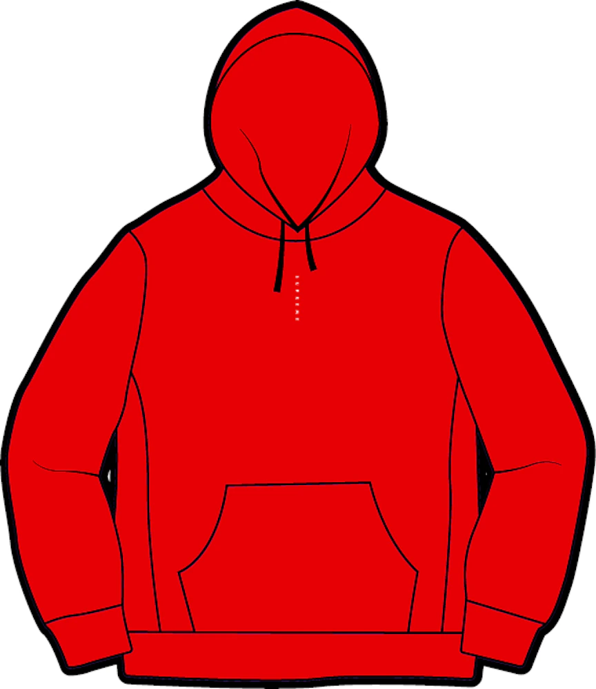 Supreme Micro Logo Hooded Sweatshirt Red Men's - FW20 - US