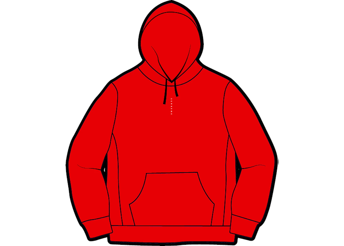 Supreme compact logo hoodie best sale red