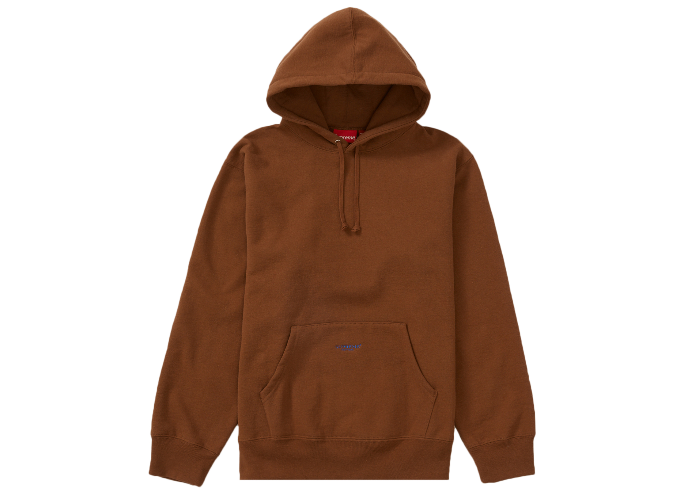 Supreme Micro Logo Hooded Sweatshirt (SS22) Brown メンズ - SS22 - JP