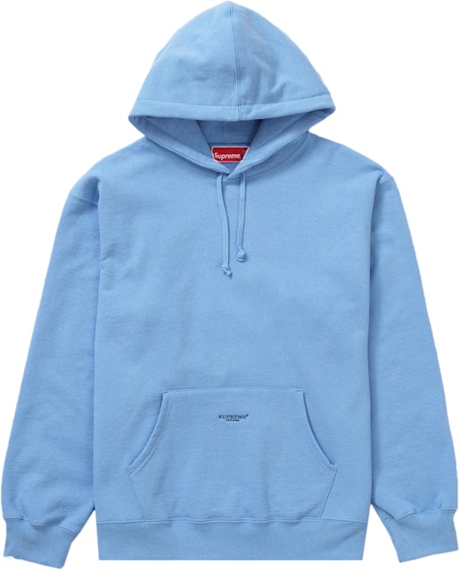 Supreme Box Logo Hooded Sweatshirt Ice Blue