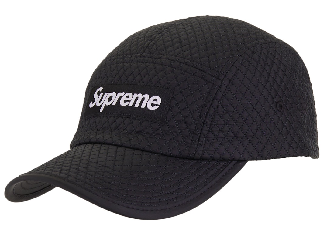 Pre-owned Supreme Micro Quilted Camp Cap Black