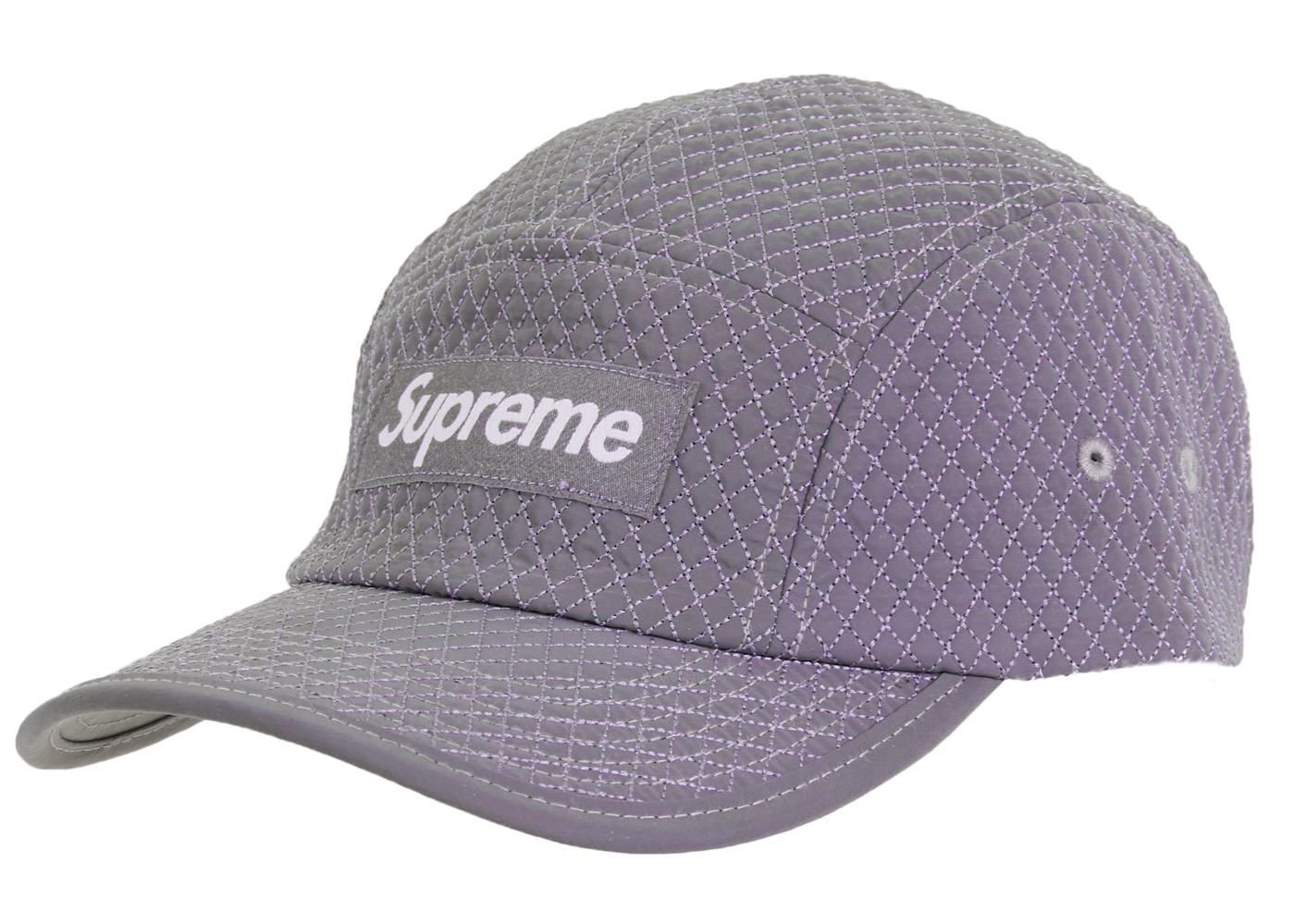 Supreme Micro Quilted Camp Cap Reflective