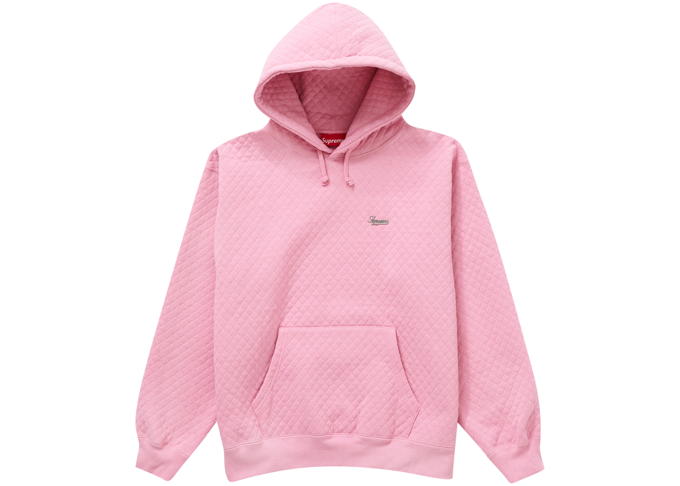 Supreme Micro Quilted Hooded Sweatshirt Dusty Pink - SS23 メンズ - JP