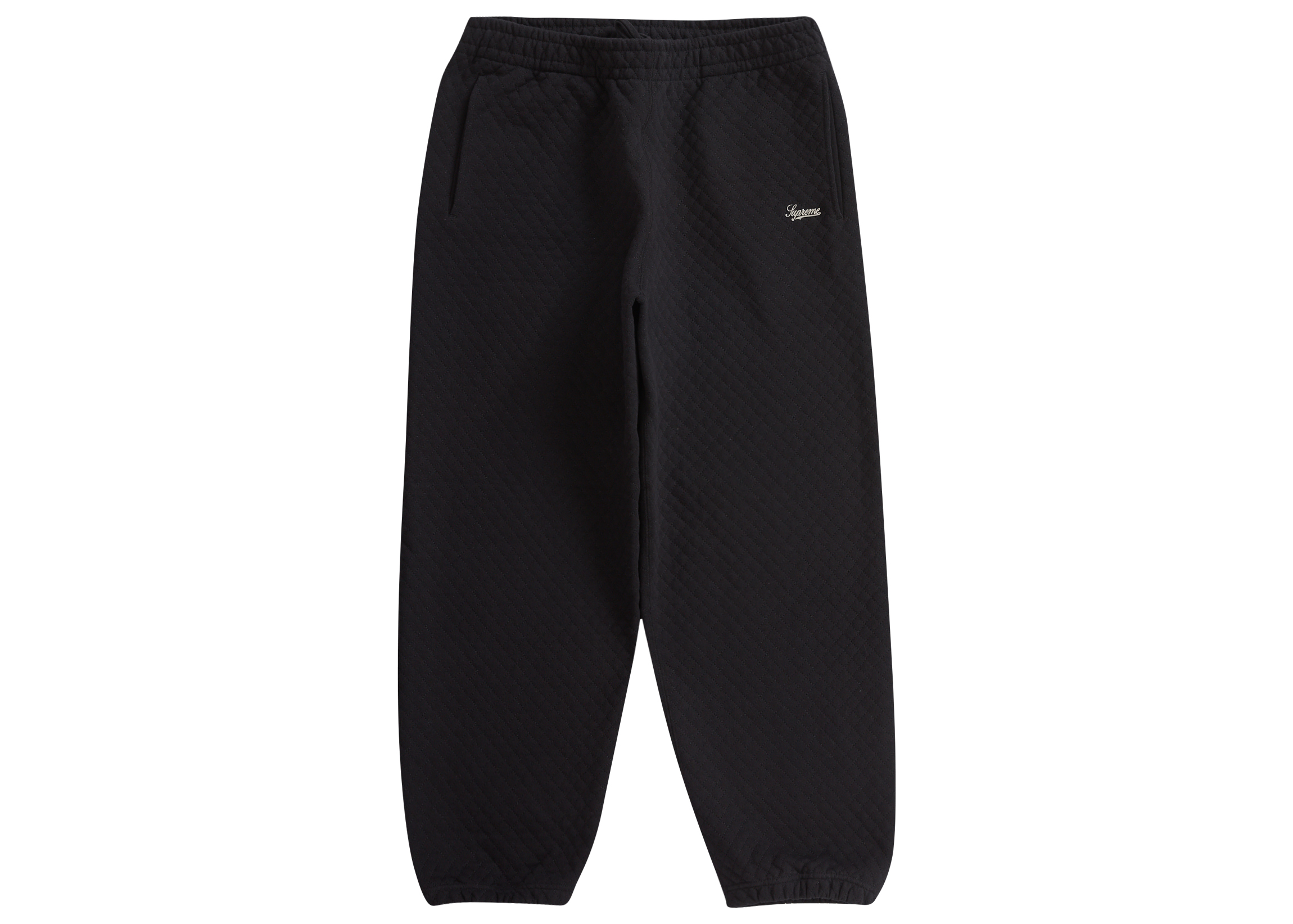 Supreme Micro Quilted Sweatpant Black Men's - SS23 - US