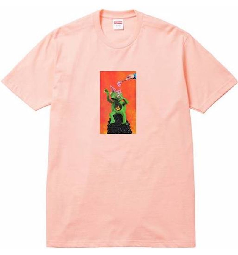 Supreme Mike Hill Brains Tee Peach Men's SS17 US