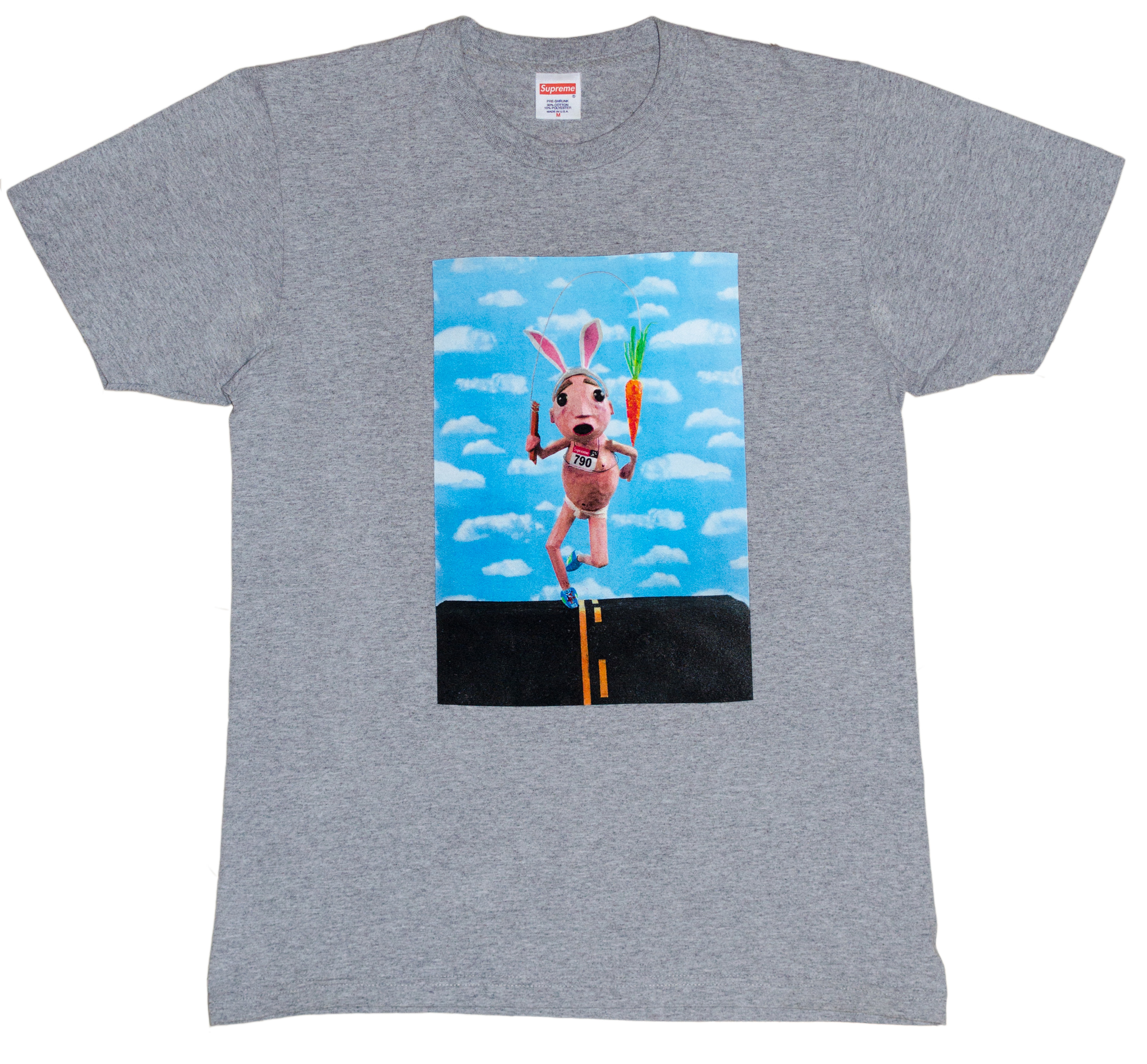 Supreme Mike Hill Runner Tee Heather Grey Men's - SS17 - US