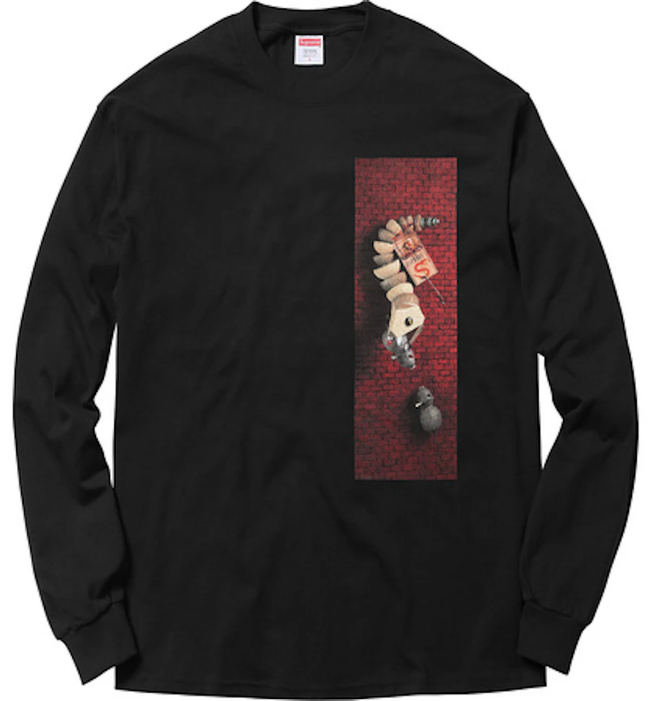 Supreme Mike Hill Snake Trap Long Sleeve Tee Black Men's - SS17 - US