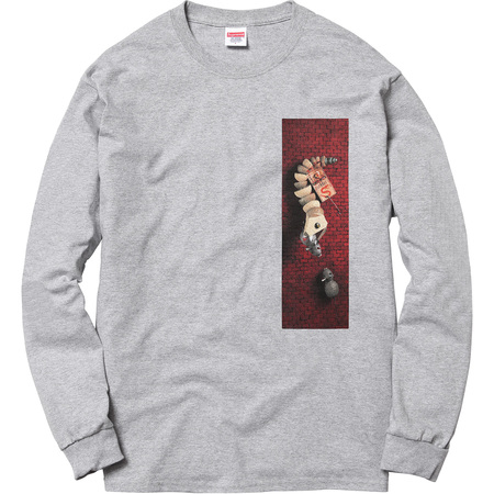 Supreme Mike Hill Snake Trap Long Sleeve Tee Heather Grey - SS17