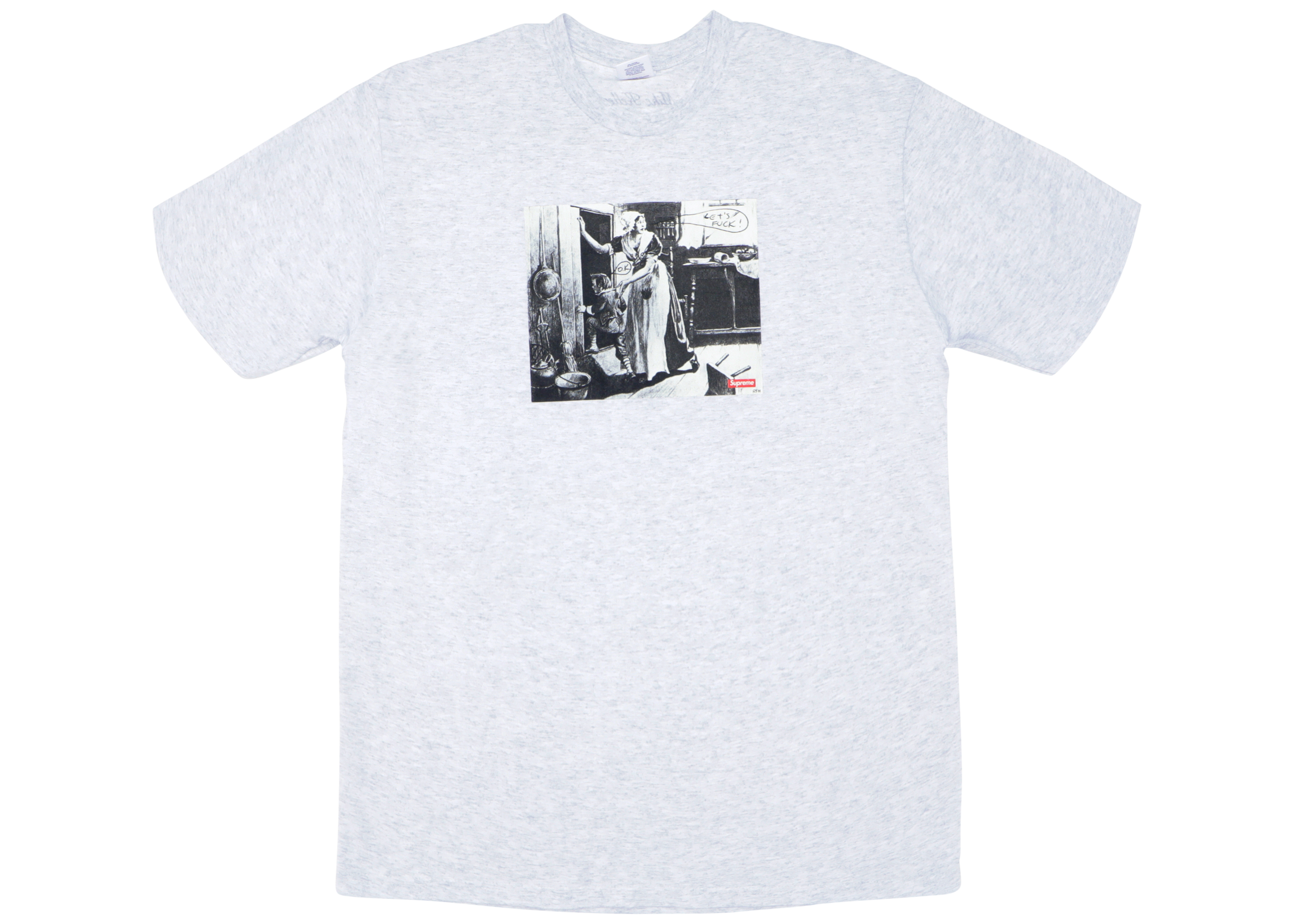 Supreme Mike Kelley Hiding From Indians Tee Ash Grey