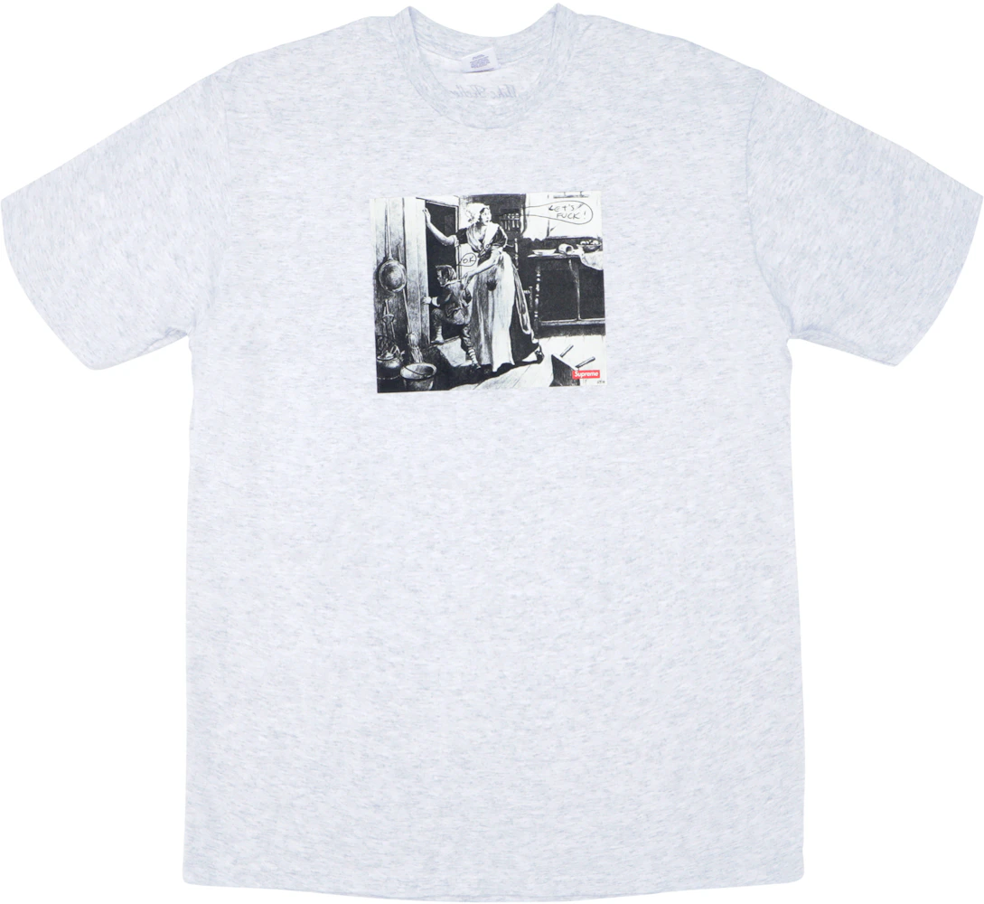 Supreme Mike Kelley Hiding From Indians Tee Ash Grey Men's - FW18 - US