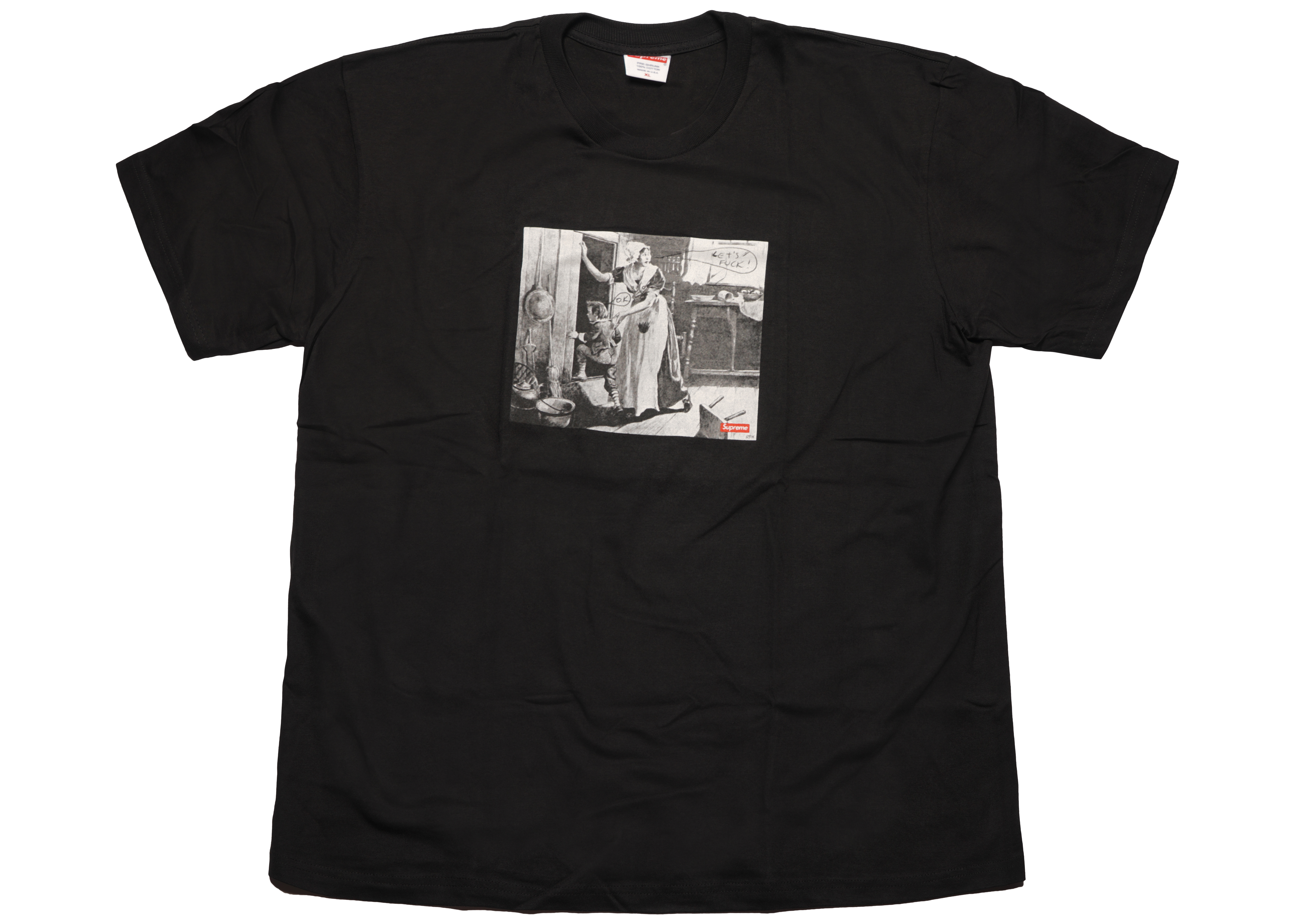 Supreme Mike Kelley Hiding From Indians Tee Black Men's - FW18 - US