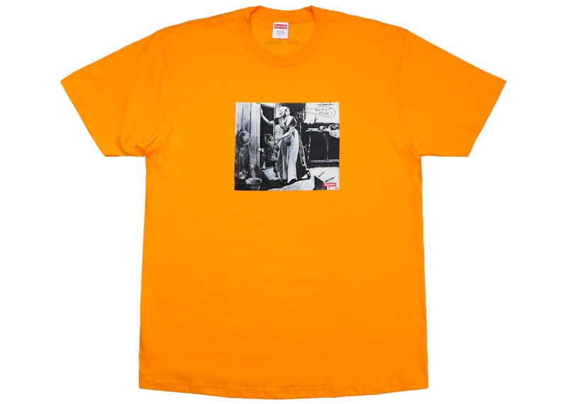 Supreme Mike Kelley Hiding From Indians Tee Bright Orange Men s FW18 US