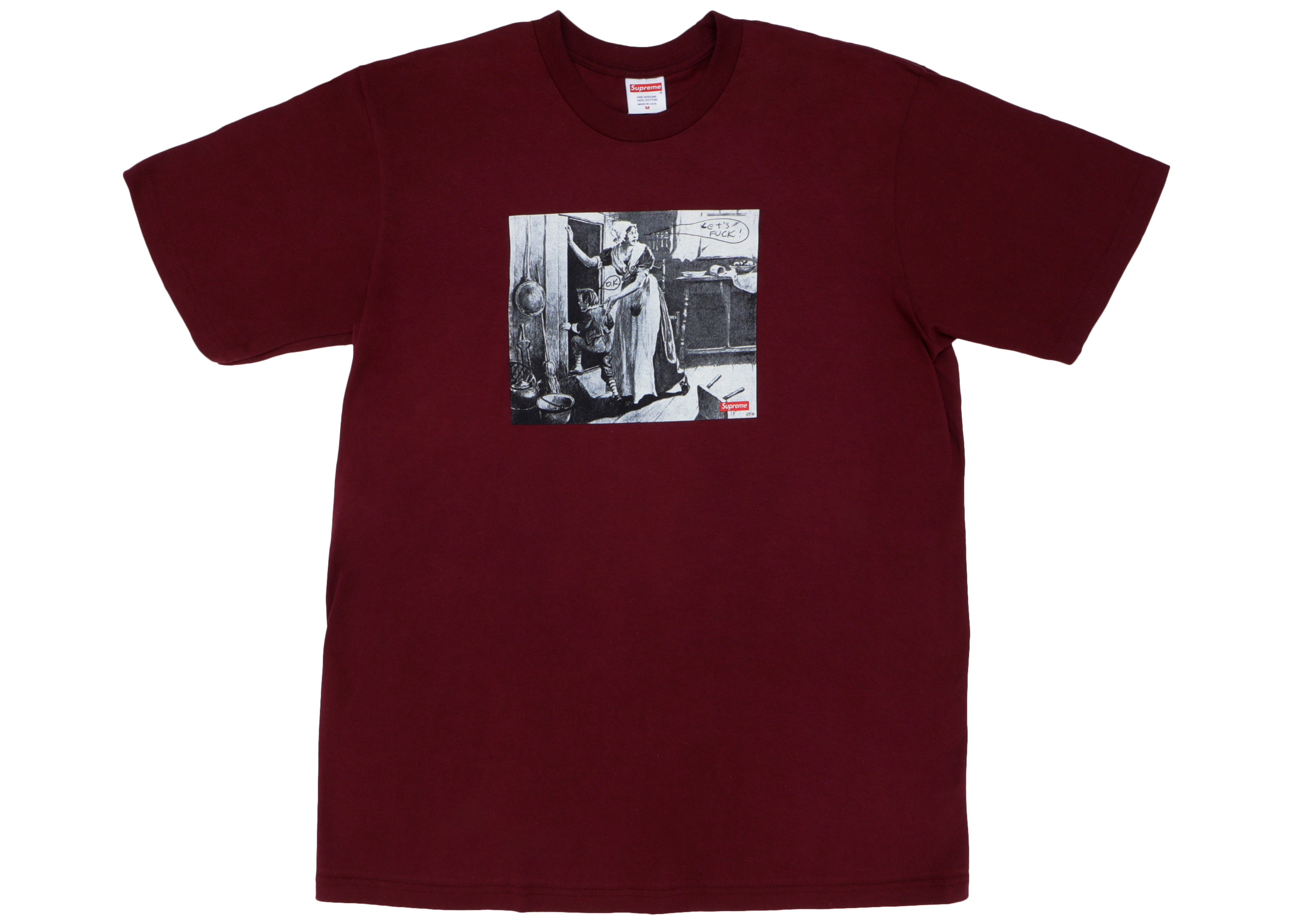 数量限定安いSupreme Mike Kelley Tee BURGUNDY M Tシャツ/カットソー(七分/長袖)