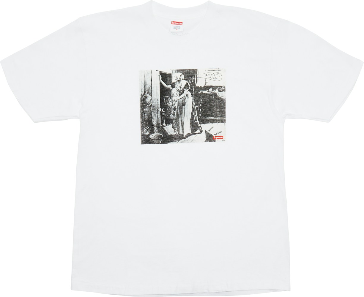 Supreme Mike Kelley Hiding From Indians Tee White - FW18