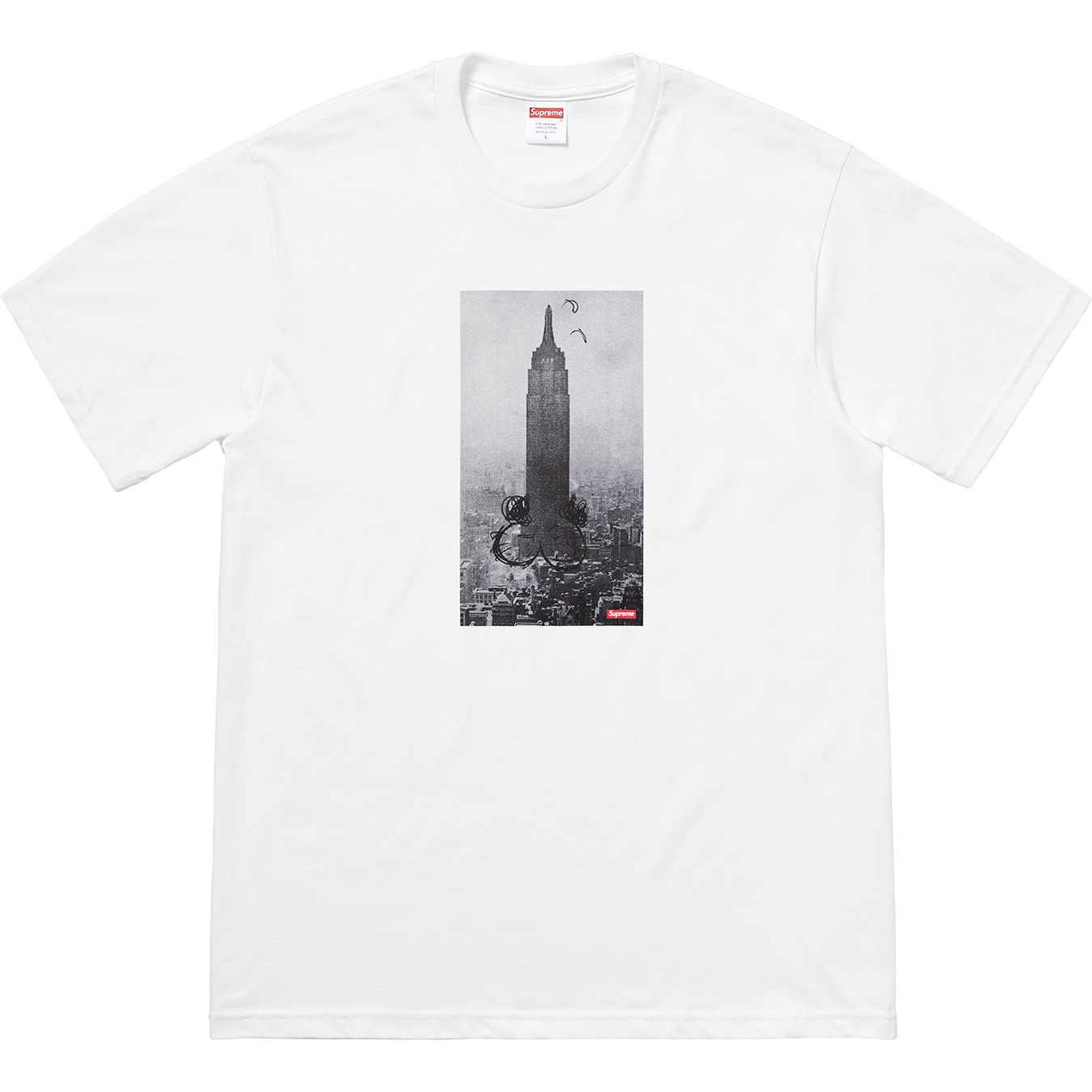 Supreme Mike Kelley The Empire State Building Tee White Men's