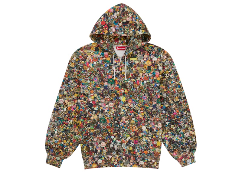 Supreme mike kelley パーカー Supreme Mike Kelley Zip Up Hooded Sweatshirt Multicolor Men's