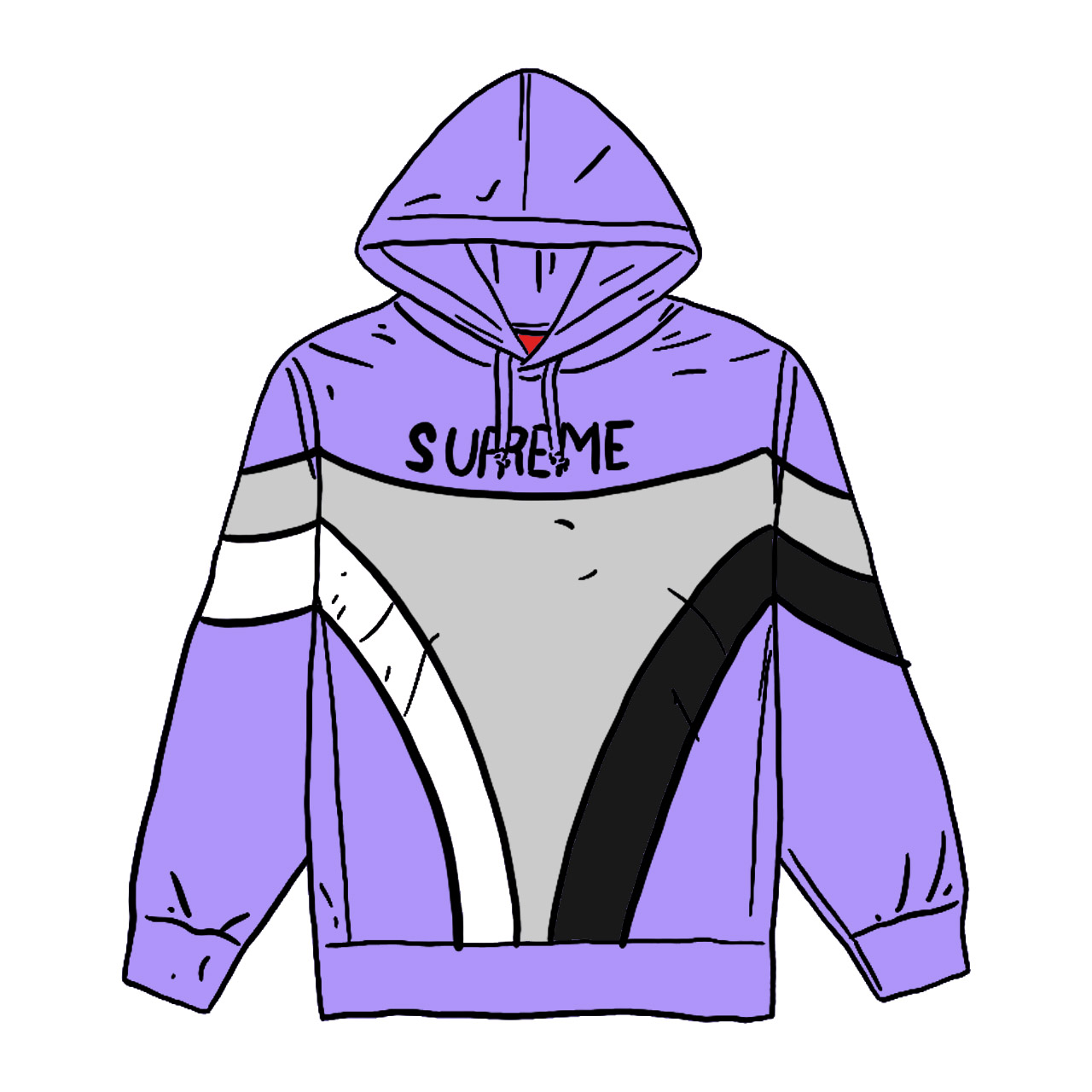 Supreme Milan Hooded Sweatshirt Light Violet - SS20 Men's - US