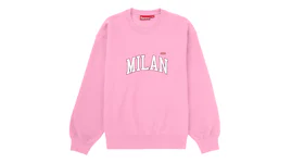 Supreme Milan Shop Small Box Crewneck Pink