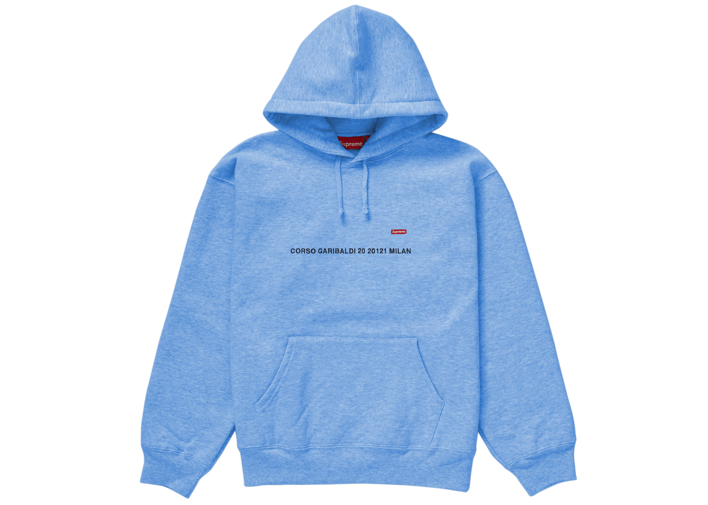 Supreme Small Box Hooded Sweatshirt (Milan Shop) Pale Blue
