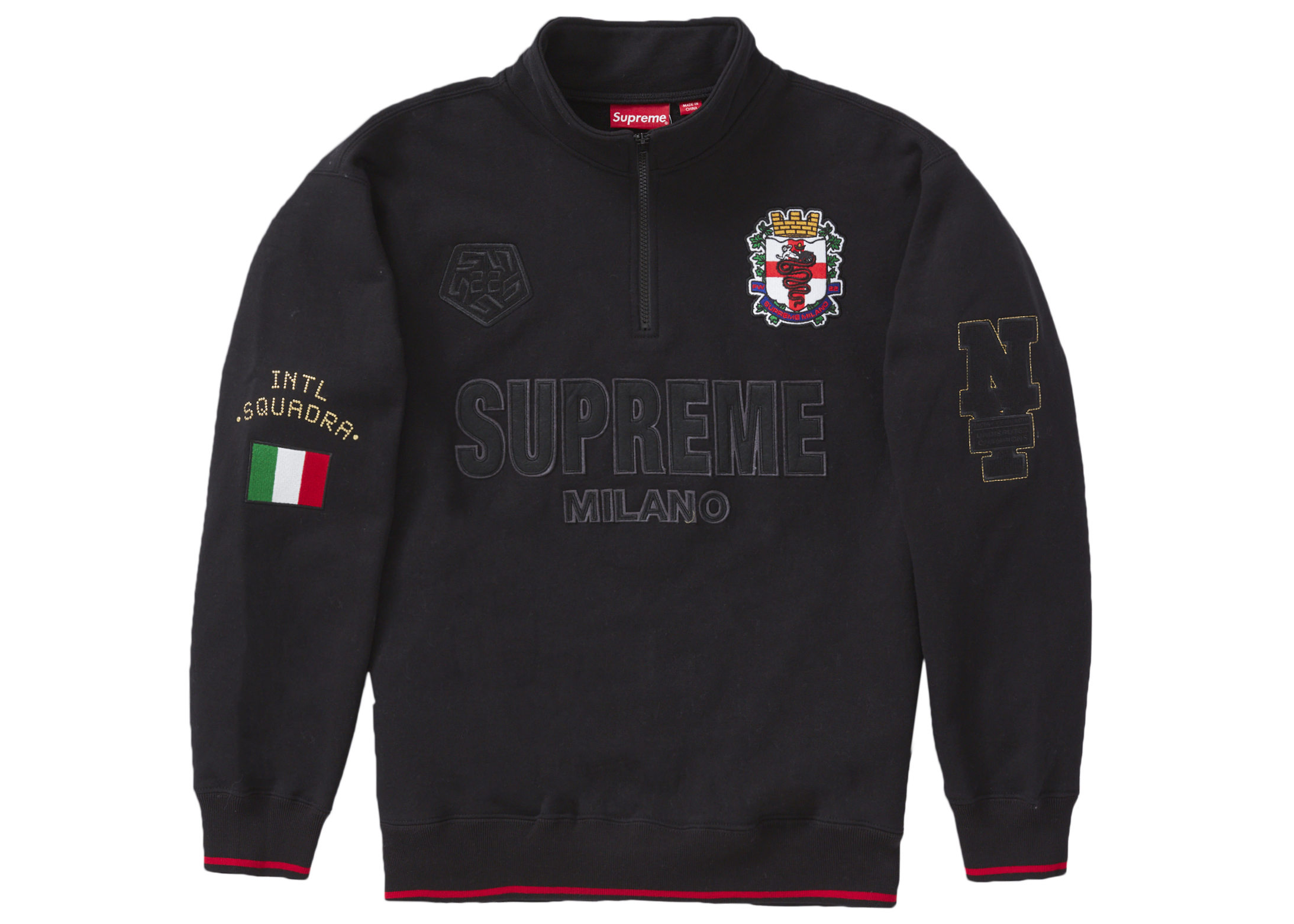 supreme Milano half zip pullover