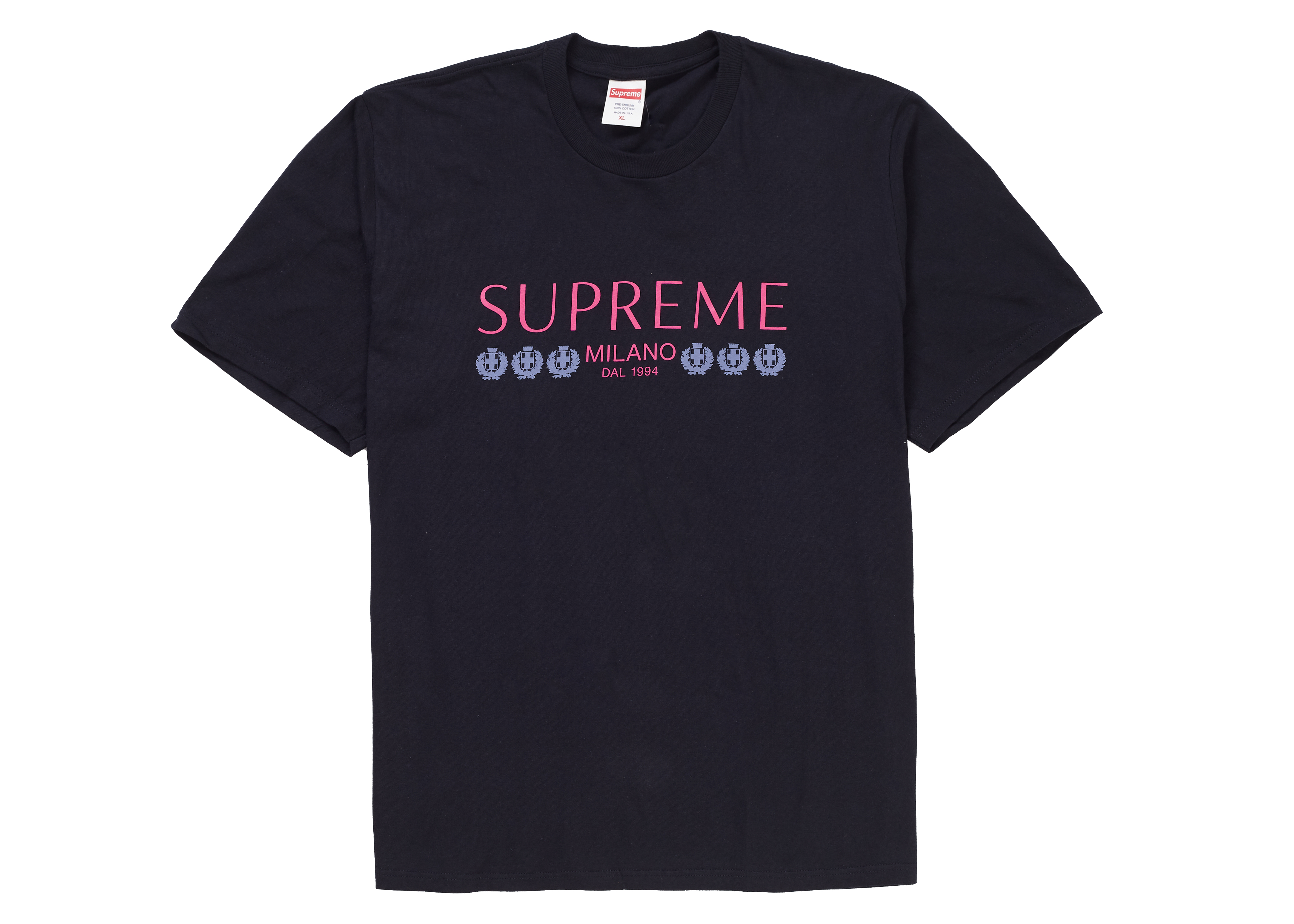 Supreme Milano Tee Navy - Tシャツ/カットソー(半袖/袖なし)