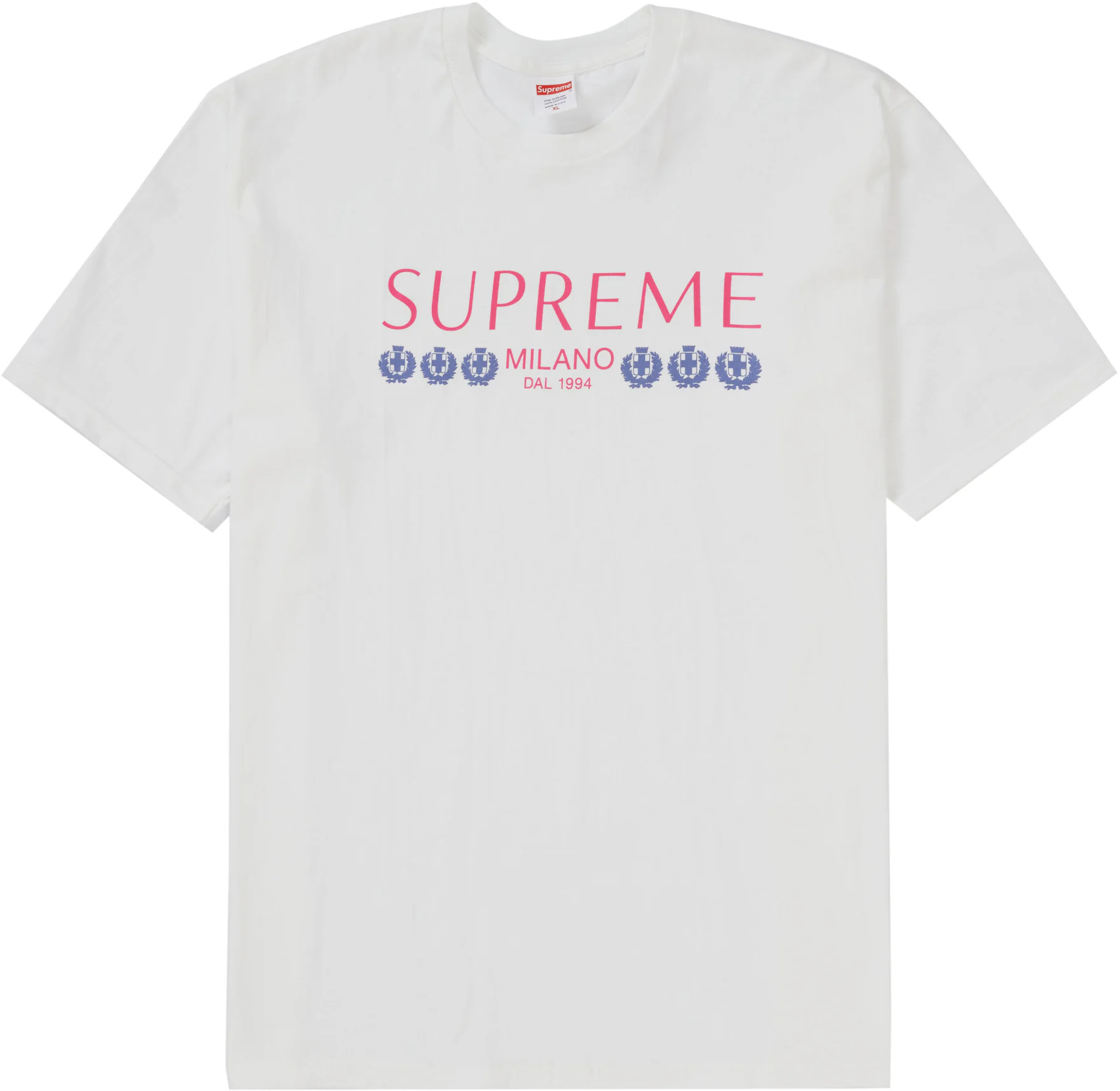Supreme Milan Box Logo Tee White Men's - SS21 - US