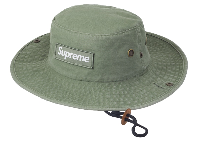 雑誌で紹介された ハット Supreme M/L Camo Olive Boonie Military