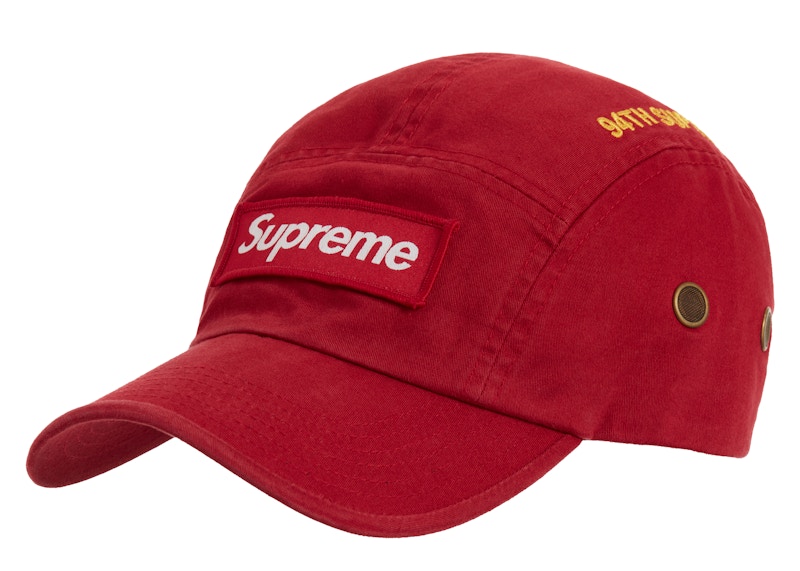 Supreme red cheap man hat