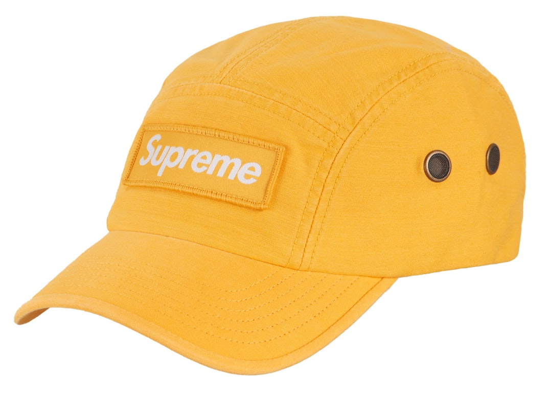 Pre-owned Supreme Military Camp Cap (fw22) Yellow