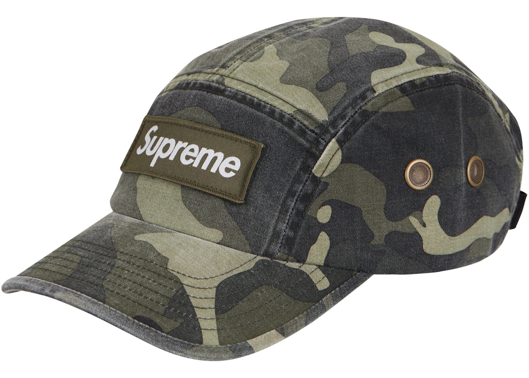 Pre-owned Supreme Military Camp Cap (ss23) Olive Camo