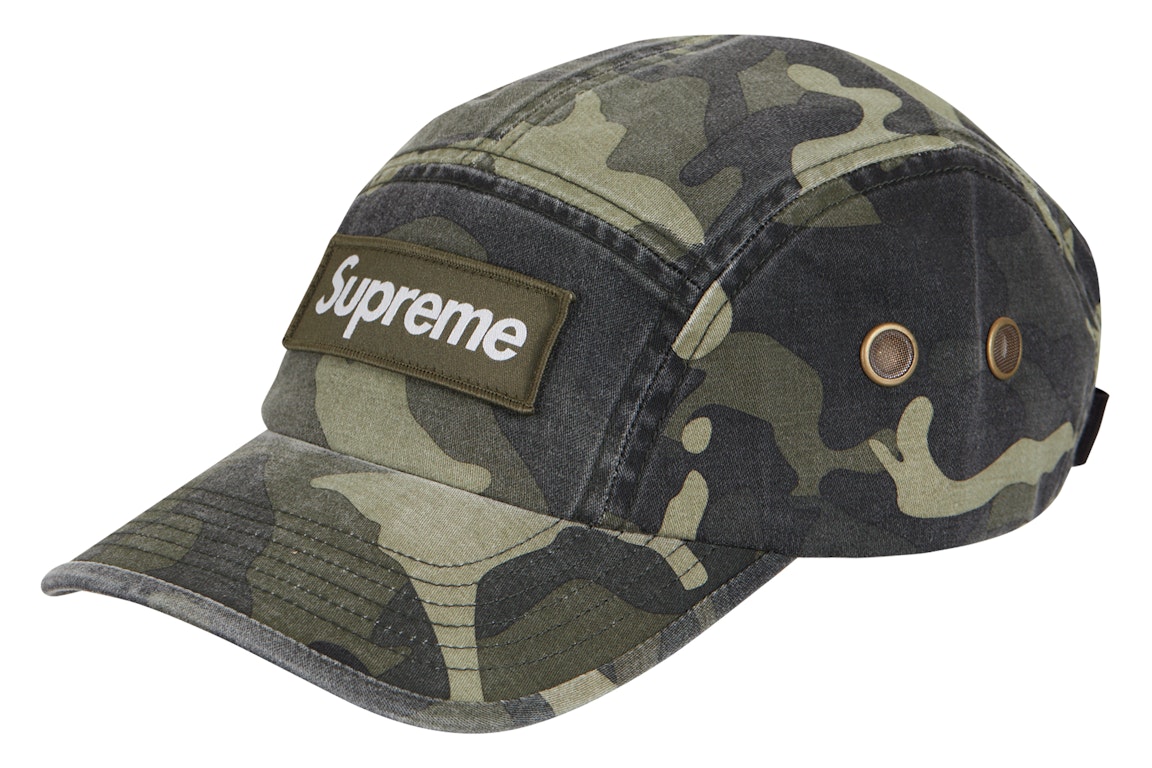 Pre-owned Supreme Military Camp Cap (ss23) Olive Camo