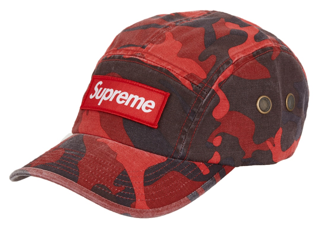 Pre-owned Supreme Military Camp Cap (ss23) Red Camo