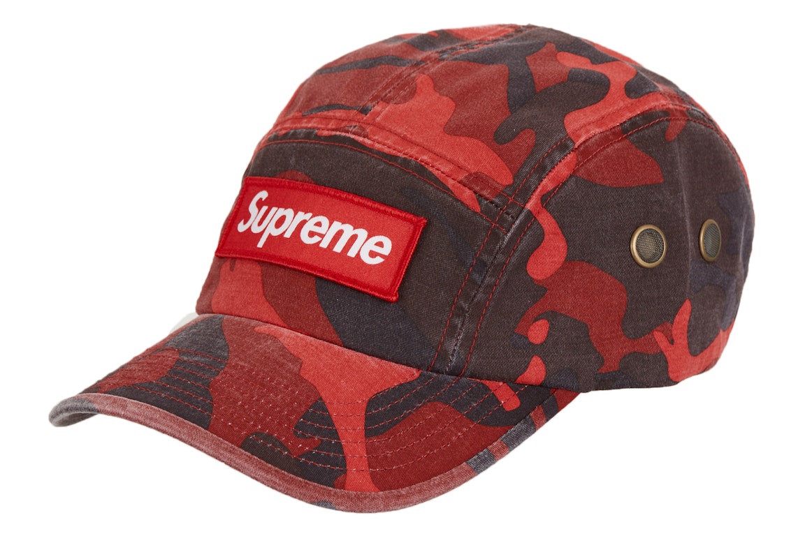 Pre-owned Supreme Military Camp Cap (ss23) Red Camo