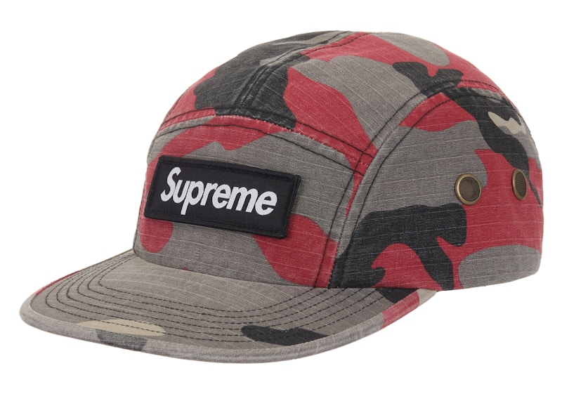Supreme Military Camp Cap (SS26) Red Camo - SS26 - US