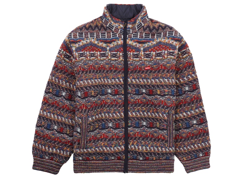 Supreme Missoni Reversible Knit Jacket Navy Men's - FW21 - US