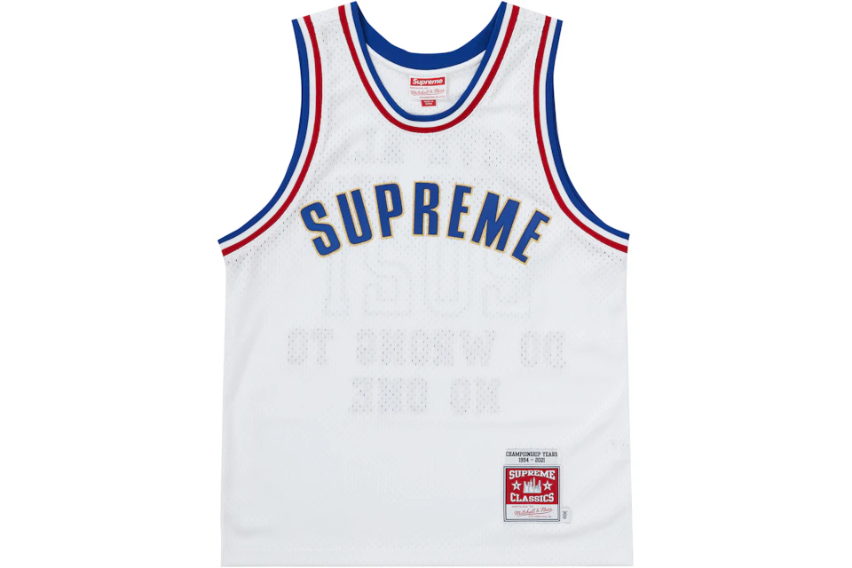 Supreme Mitchell & Ness Basketball Jersey White
